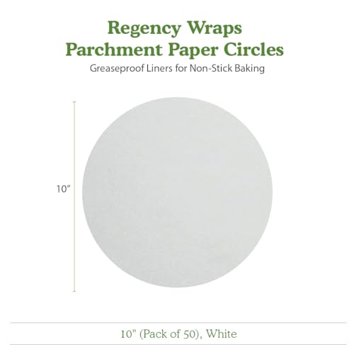 Regency Parchment Paper Circles For Round Cake Pans, 10", 50 PACK - size: Pack of 50, style: 10" Round