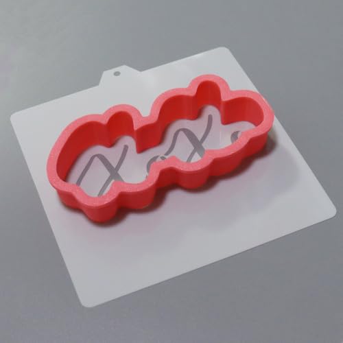 Cookie Cutter and Stencil Bundle Royal Icing Cookies Stencils Paint Your Own Biscuit Bakery Starter Kits Royal Icing Fondant Cutters Birthday Wedding Holiday Cookies Painting Coloring Pages Comb - style: XOXO