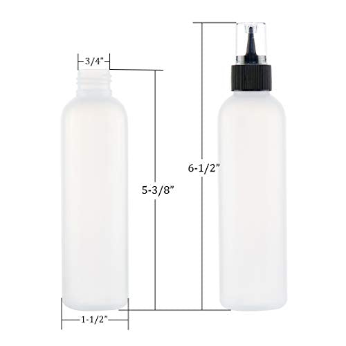 Kingrol 20-Pack Easy Squeeze Writer Bottles, 4 Ounces Soft Applicator Bottle for Paint, Glue, Glaze, DIY Craft, Art