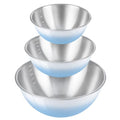 Blue Gradient Mixing Bowls with Measurements, 3-Piece Set - color: Blue Gradient