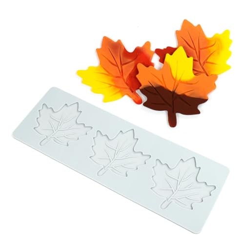 Lace Fondant Silicone Mold Maple Leaf Pattern Cake Decorating Chocolate, Candy, Buttercream, and Gummy Making, Elegant Baking Tools (C_ Maple Leaf) - size: C_ Maple Leaf