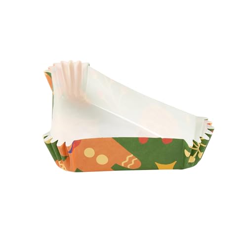 Restaurantware 6.8 oz Paper Baking Cups, Christmas, Greaseproof, 200 Count - color: Christmas