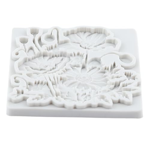 Poppy Daisy Flower Silicone Molds Flower Chocolate Fondant Mold - color: Style R