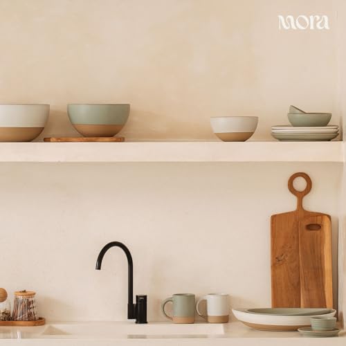 Mora Micro Ramekins Set of 4, 6oz Ceramic Pottery Baking Dishes - Microwave, Oven and Dishwasher Safe - Harvest - color: Harvest, size: Micro
