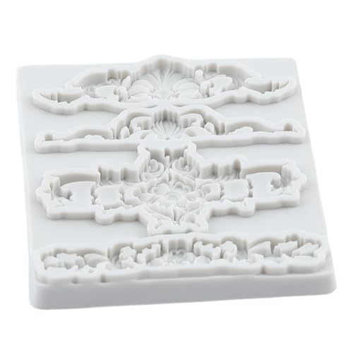 Baroque Style Fondant Mold Curlicues Scroll Lace Silicone Molds