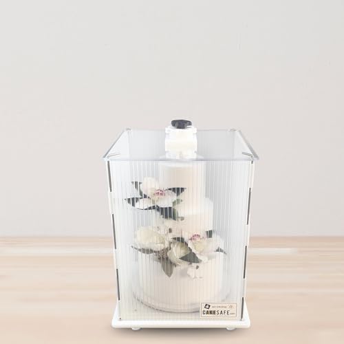 CAKESAFE Reuseable Itsy Tall Cake Transporter, Clear Plastic Cake Carrier (12" W x 16" H) - size: 12 x 16 in