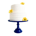 Pedestal 11-Inch Dark Blue Cake Stand Durable Melamine Dessert Display - color: Dark Blue