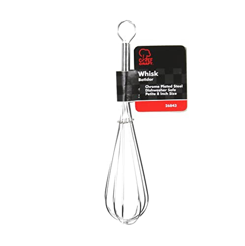 Chef Craft Classic Sturdy Whisk, 8 Inch, Chrome