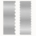 2 Pcs Stainless Metal Cake Scraper Smoother Double Sided Patterned Edge Cake Decorating Supplies Spatula Frosting Icing Tools Comb for Icing Cakes Buttercream Decorating