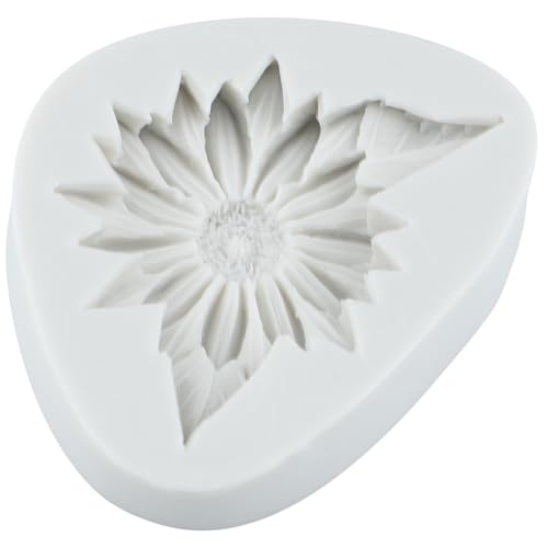 Daisy Flower Silicone Molds Daisy Fondant Candy Mold Set of 4 - color: Style D