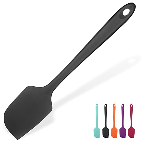 U-Taste 14in Extra Large Silicone Spatula, 600°F Heat Resistant, Black - color: Black, size: 14 in (extra large spatula)