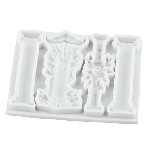 European Roman Column Silicone Mold Baroque Pillars Fondant Molds - color: Style C