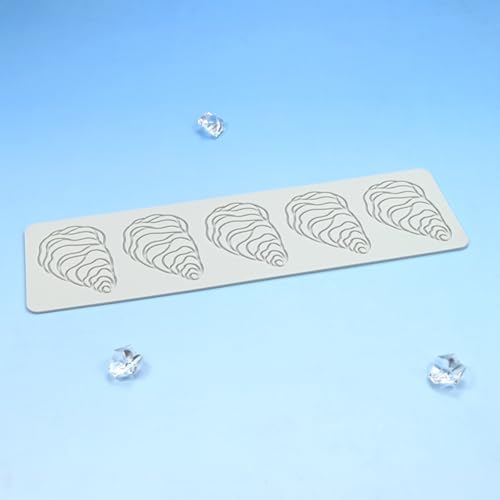 mostsom Silicone Lace Mold for Embossing, Oysters Shape Cake Impression, and Decorating (B_ Oysters) - size: 11.5"L x 3.4"W