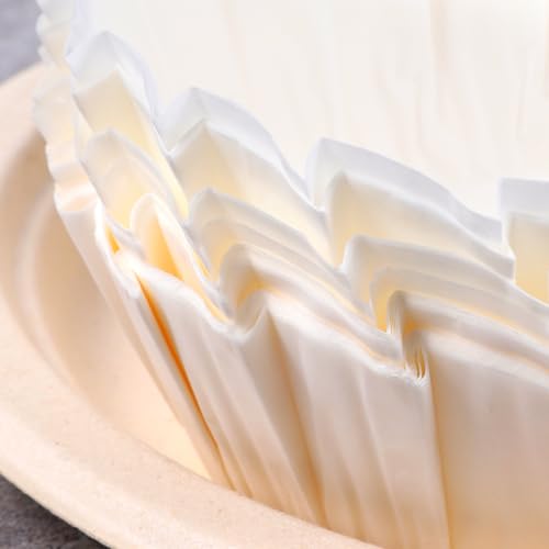 50 PCS Basques Cake Paper, 4 Inch Disposable Round Parchment Liners, Non-Stick Muffin Cupcake Liners Wrappers Oil Paper for Baking Air Fryer Cheesecake Cake Pan Oven