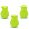 3 Pcs Silicone Chocolate Melting Pot,Baking Pouring Tool,Green - color: 3 Green