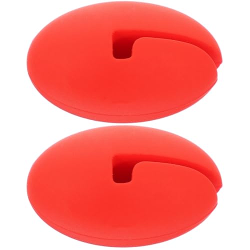 MAGICLULU Silicone Thermometer Pot Clip Red 2 Pack