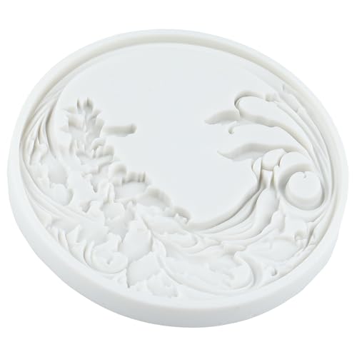 Baroque Curlicues Scroll Lace Picture Frame Silicone Fondant Mold - color: Style I
