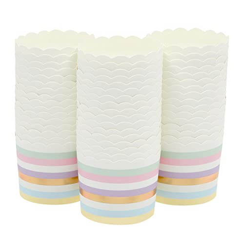 Sparkle and Bash Cupcake Liners - Pastel Paper, 2.2 In, 50 Count - Decorative Paper Baking Cups for Birthday, Home Baking & Bridal Showers - size: 2.2 inches