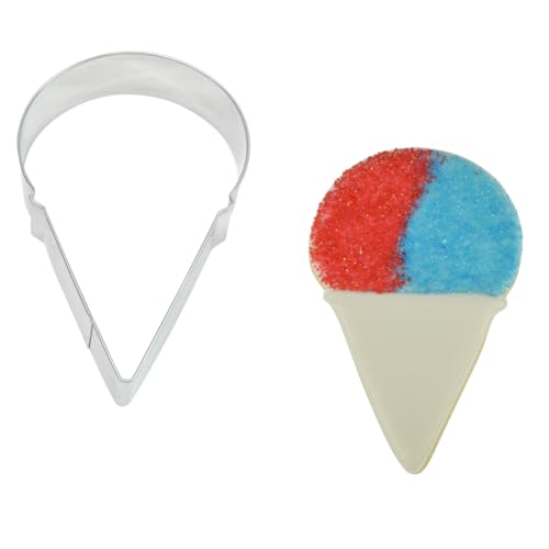 R&M Snow Cone 3.75" Cookie Cutter - Summer Baking Tool for Cookies, Fondant & Crafts