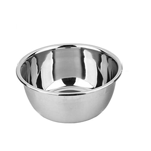 meleg otthon Stainless Steel Bowl,8.5QT Salad Bowl,Metal Bowls,Stainless Steel Basin,Heavy Duty Deeper Edge Mirror Finish Dishwasher Safe Bowl (XXL)… - color: 12.6'' diameter x 5.04''high