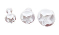 Set of 3pcs Veined Ivy Leaf Plunger Cutter cake decorating fondant plunger embossing tool