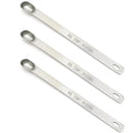 3PCS 1/8TSP(0.63ML) Measuring Spoon, Stainless Steel Long Handle Teaspoons - size: 1/8tsp|0.63ml