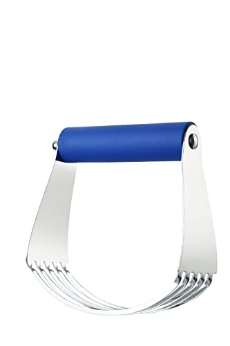 Spring Chef Large Dough Blender For Baking - Pro Pastry Blender - Sapphire - color: Sapphire, size: 4" Large