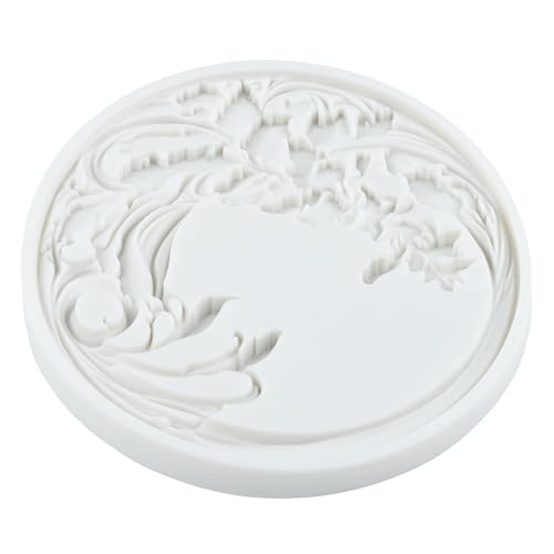 Baroque Curlicues Scroll Lace Picture Frame Silicone Fondant Mold - color: Style I
