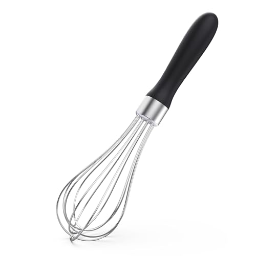 U-Taste Wire Whisk for Cooking, 18/10 Stainless Steel Balloon Wisk, S/Black - color: Black, size: Small
