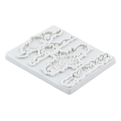 Baroque Style Fondant Mold Curlicues Scroll Lace Silicone Molds