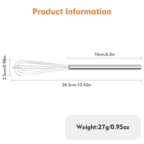 1 PCS Mini Whisk,Small Whisks for Cooking