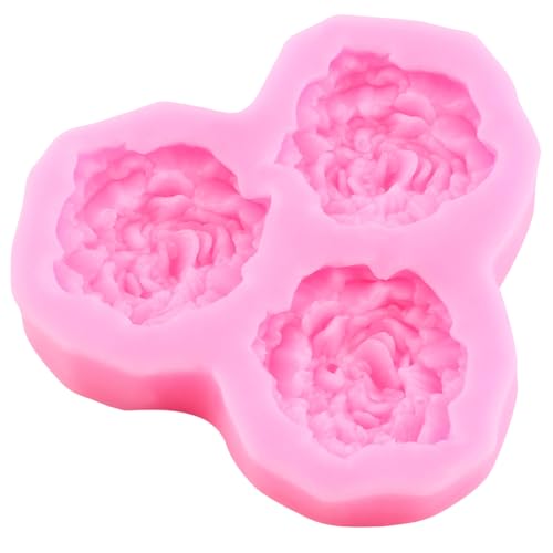3D Peony Flower Fondant Mold Flower Silicone Molds Set Of 2 - color: Style C
