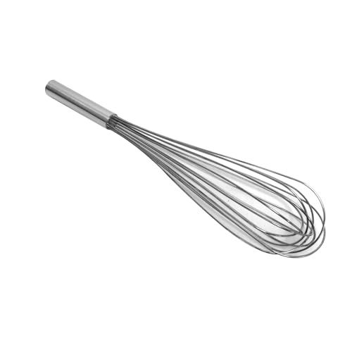 TrueCraftware- 14" Stainless Steel Piano Whip Whisk Commercial Kitchen Heavy Duty Balloon Wire Whisk Egg Beater for Baking Mixing Blending Stirring - color: Piano Wire Whisk, size: 14 Inch