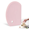 Flexible Dough Scraper with Metal Core: Silicone Bowl Scraper Bread Baking - color: Pink