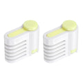 uxcell 2Pcs Cake Leveler Slicer DIY Cake Slicer 5 Layers Light Yellow - color: Light Yellow