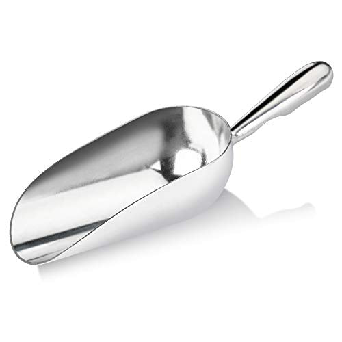 New Star Foodservice 34509 Cast Aluminum Ice Scoop, 5-Ounce, Silver - size: 5-Ounce