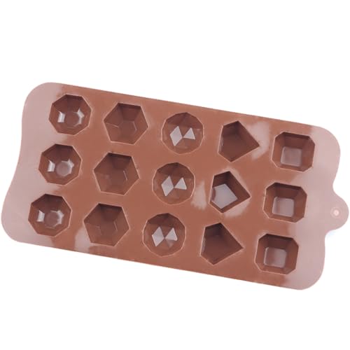 15 Cavity Diamond Silicone Chocolate Molds Set Of 2