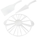 Cake Slicer Set with 2 Clear Cutters and 1 Round Divider