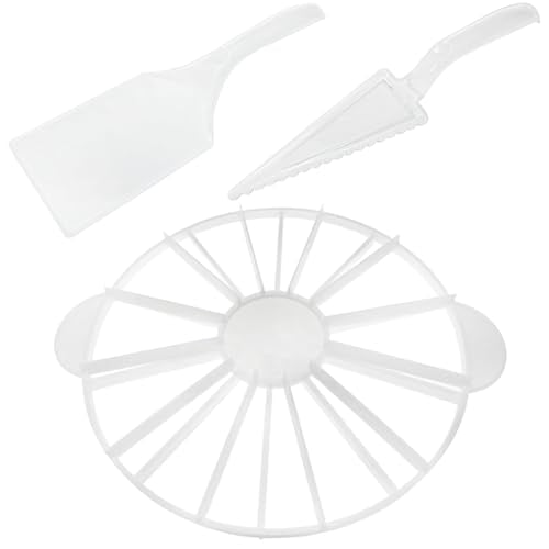 Cake Slicer Set with 2 Clear Cutters and 1 Round Divider