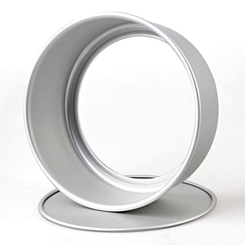Tosnail 2 Pack 8-Inch Aluminum Round Cake Pan with Removable Bottom