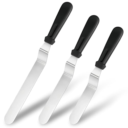 3 PCS Icing Spatulas, Offset Spatula 6/8/10 inch