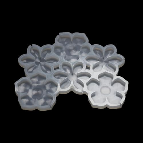 mostsom 2pcs/lot Silicone Lollipop Mold No Sticks Flower Shape Hard Candy Epoxy Resin Cake Decorating Tool Baking Accessories (C_ Flower)
