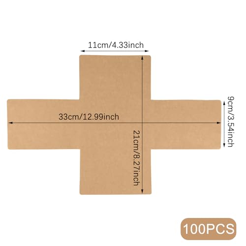100 Pcs 8x4 in Loaf Pan Liners for Baking Bread Pan Parchment Paper - size: 8.27*4.33 inch