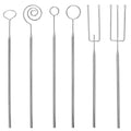 6 PCS Chocolate Dipping Tools Stainless Steel Candy Dipping Tools Set Candy Making Tools with Spoon Hole for Candy Making Truffle Chocolate and Cake Decoration Machine Washable (6)