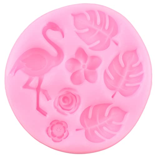 ZiXiang Tropical Leaf Silicone Molds Flamingo Fondant Mold Set Of 4 - color: Style D
