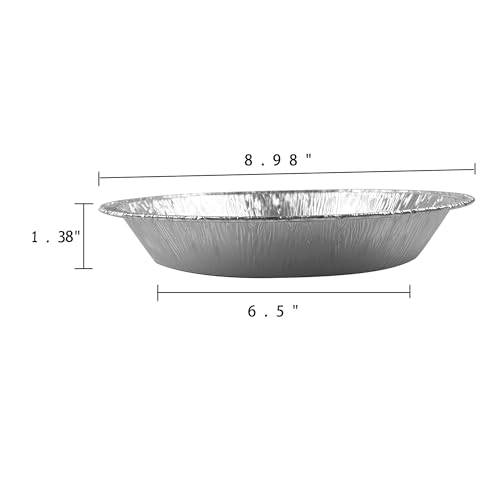 Waytiffer 9" Pie Pans (10pack) - Disposable Aluminum Foil Pie Tins,Heavy-duty, Baking Tin Plates, Standard Size - size: 10 Pack