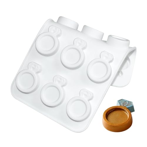mostsom 3D Ring Shape Silicone Dessert Molds, Cake Molds for Baking, Mini Granola Bar, Chocolate Truffles, Whiskey Ice Cube Tray, Fondant Mould, Candy & Gummy Jelly Mold (C_ Ring) - size: C_ Ring