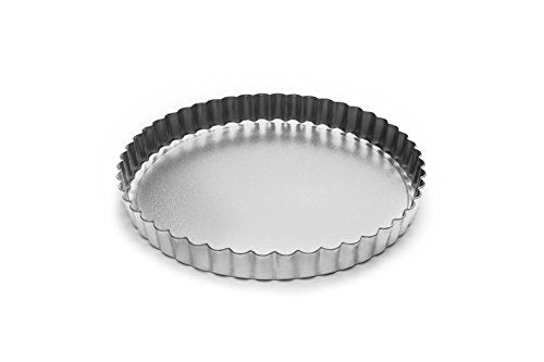 Fox Run Round Tartlet/Quiche Pan with Removable Bottom, Tin-Plated Steel, 8-Inch - size: 8 x 8