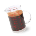 Newness Glass Measuring Cup, Double-Sided Scale, 500 ML (16 Oz, 2 Cup) - color: Red Measuring Scale, size: 500 ML (2 Cup)