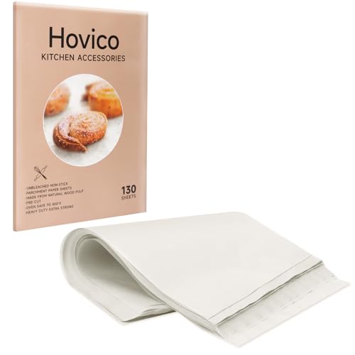 130PCS Parchment Paper Baking Sheets, 9x13 Inch, Precut Non-Stick Parchment Paper for Quarter Sheet Pans Liners, Baking Cookies, Bread, Meat, Pizza, Toaster Oven - color: White 9" x 13"